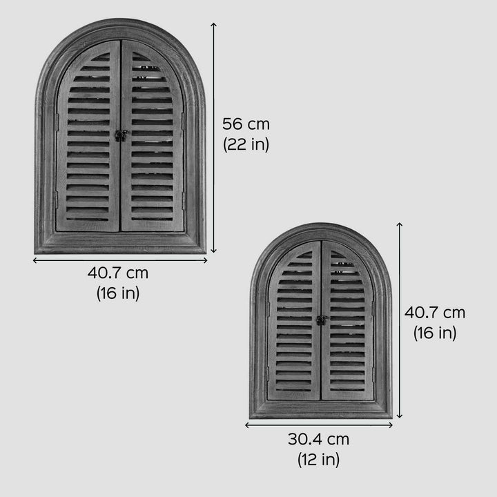 Arched Vintage Window Name Plate With Artwork