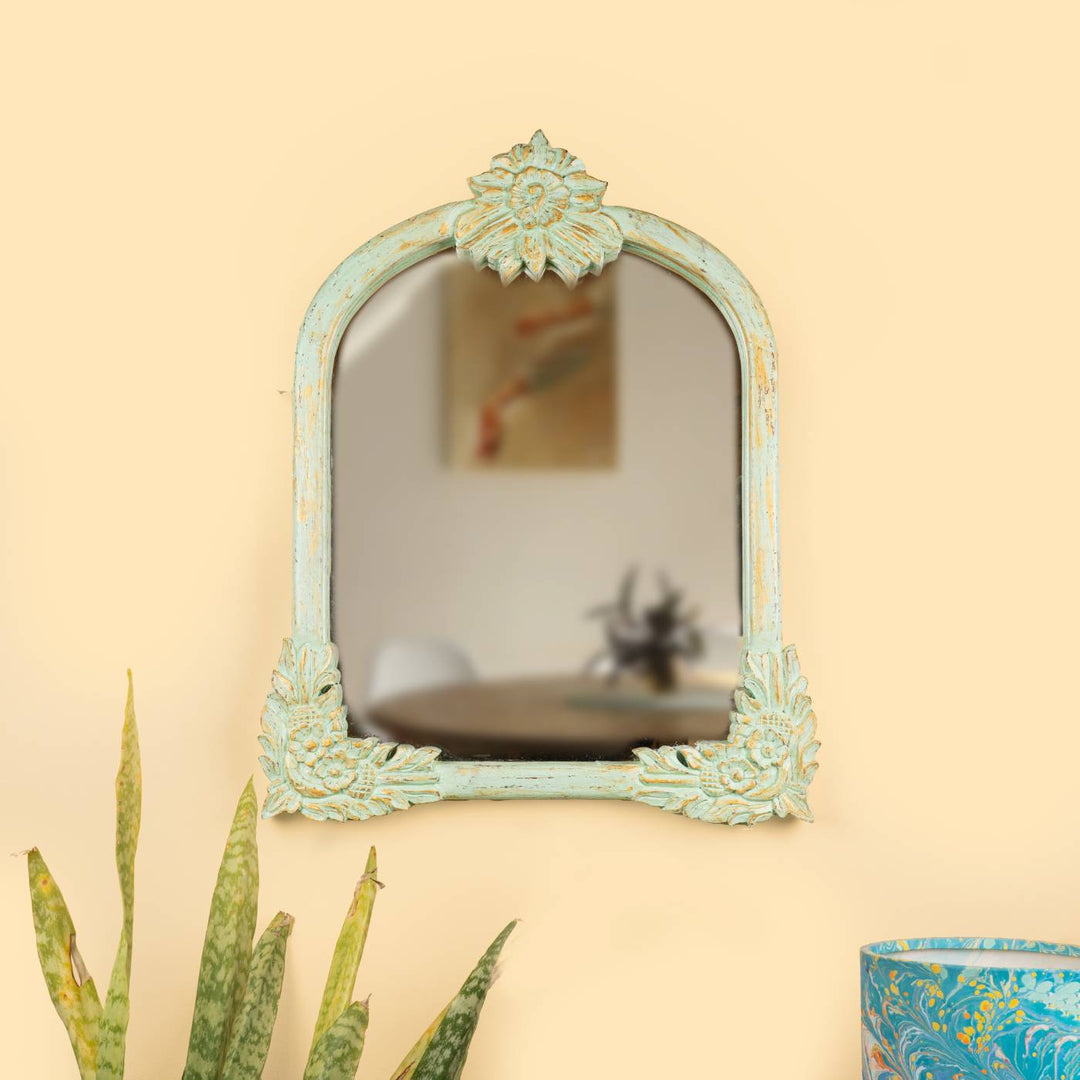 Victorian Vintage Pine Wood Mirror Frame