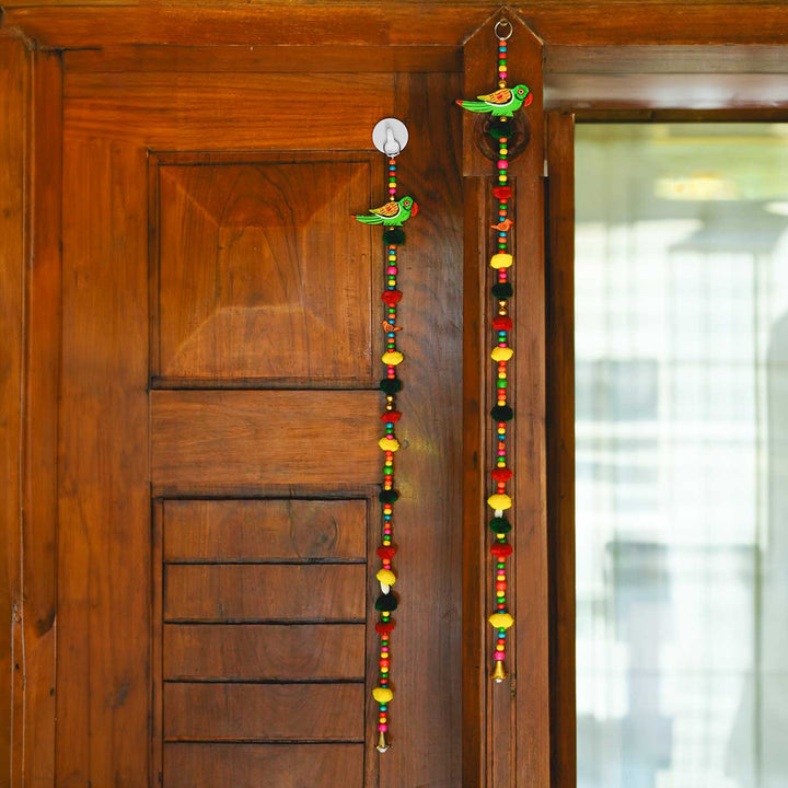 Parrot Festive Wall Hangings I Set of 2