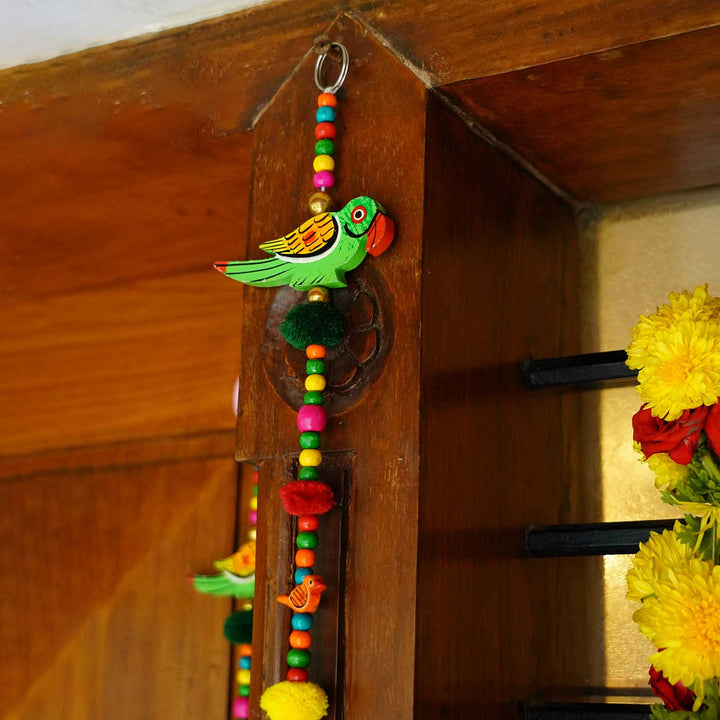 Parrot Festive Wall Hangings I Set of 2