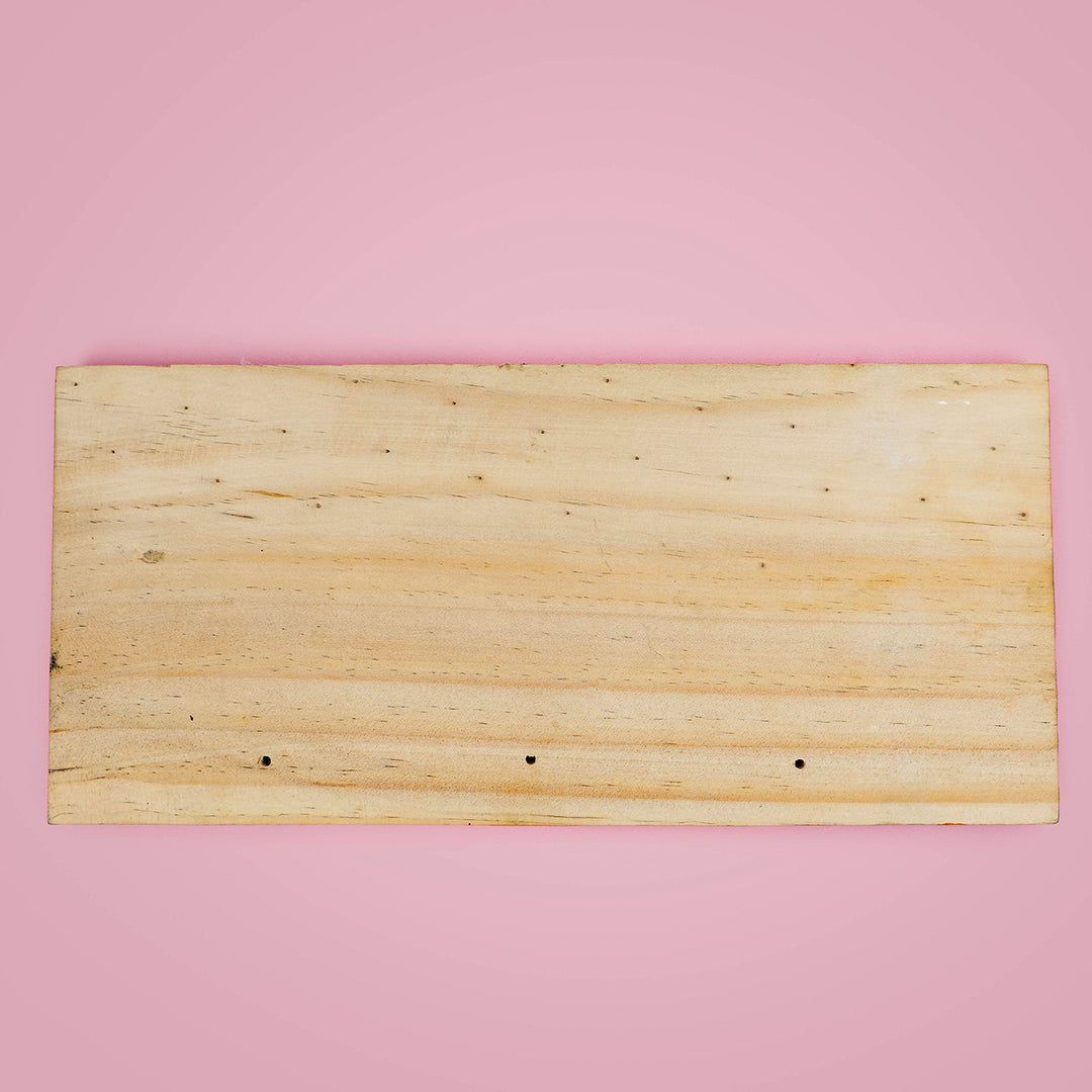 Handcrafted Lippan Art Personalized Pinewood Nameplate - Zwende