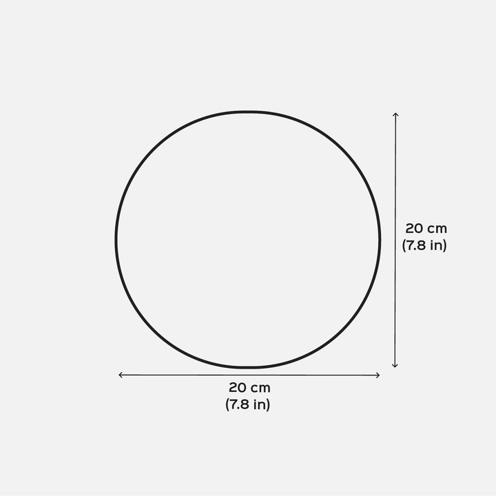 7.8 x 7.8 Inch | Handmade Paper Circle Serene Coffee Painting