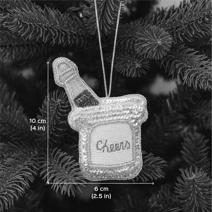 Champagne Tub Cotton Premium Zardozi Ornament
