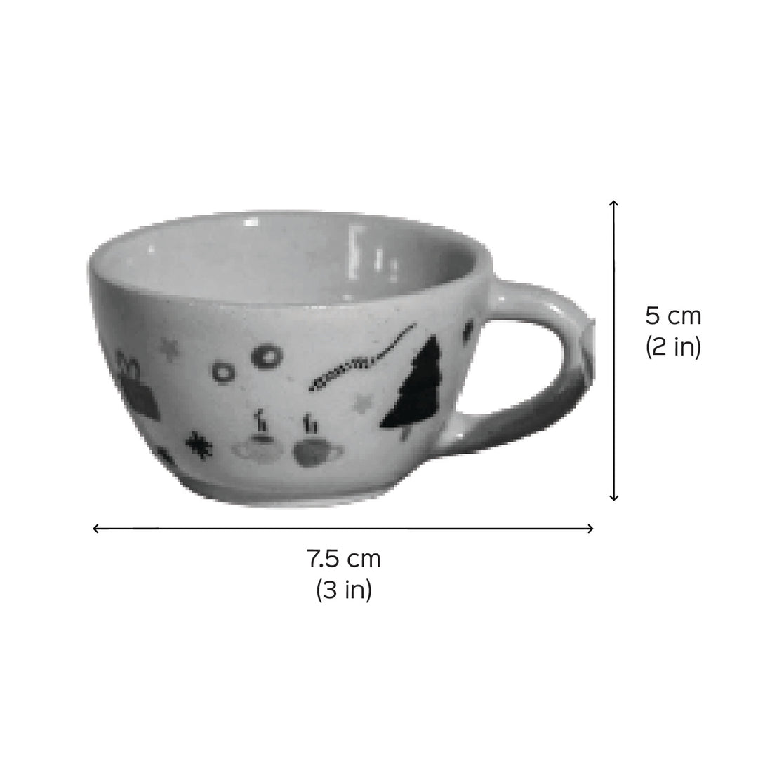 Handmade Christmas Ceramic Coffee/Tea Cup | Secret Santa Gift Ideas