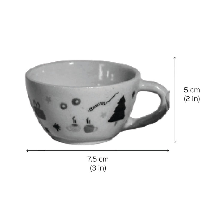 Handmade Christmas Ceramic Coffee/Tea Cup | Secret Santa Gift Ideas
