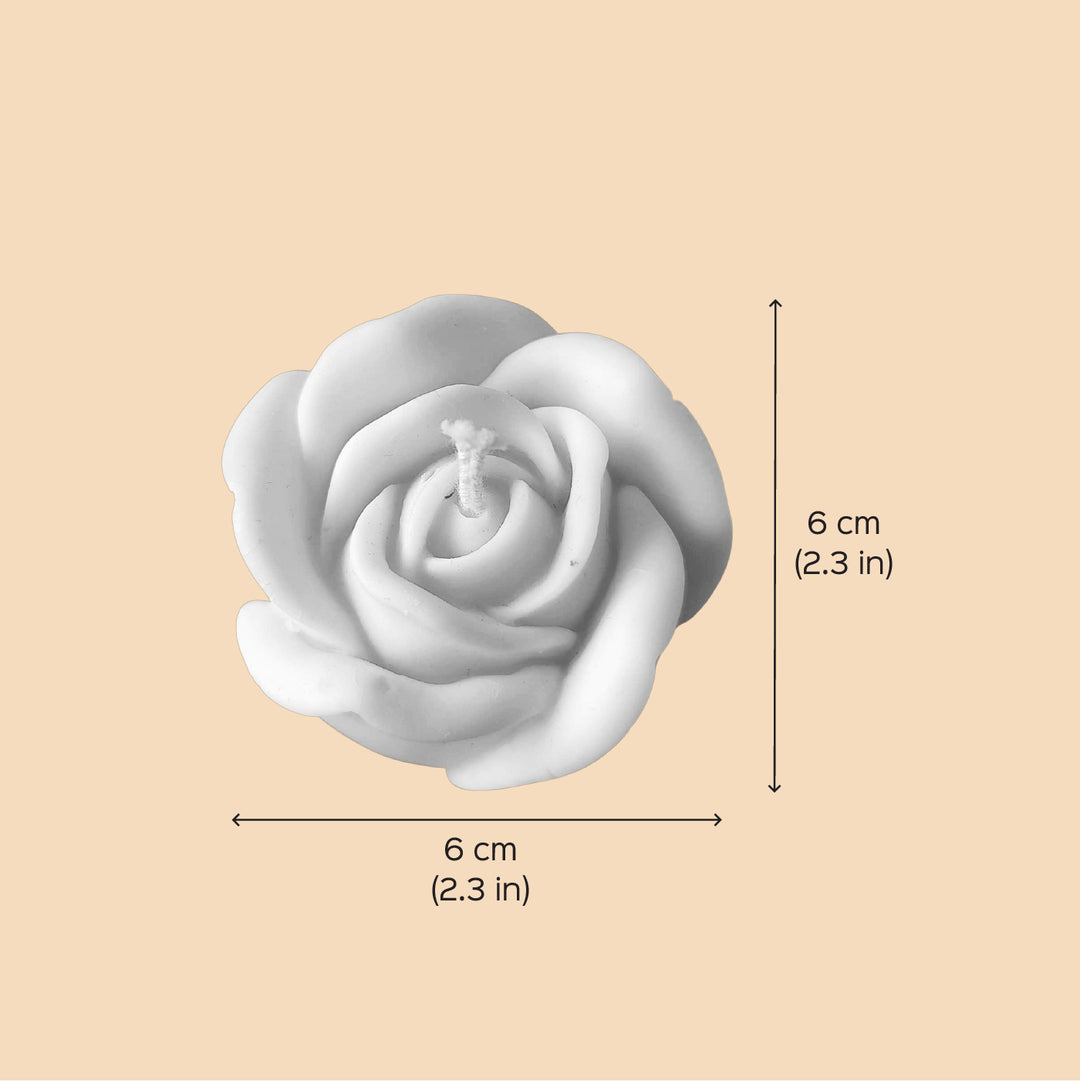 Handmade Rose Theme Soy Wax Candle