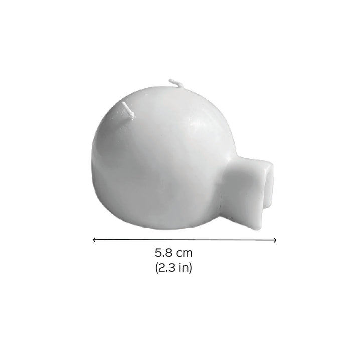 Handmade White Igloo Shaped Pillar Candle For Christmas Decoration