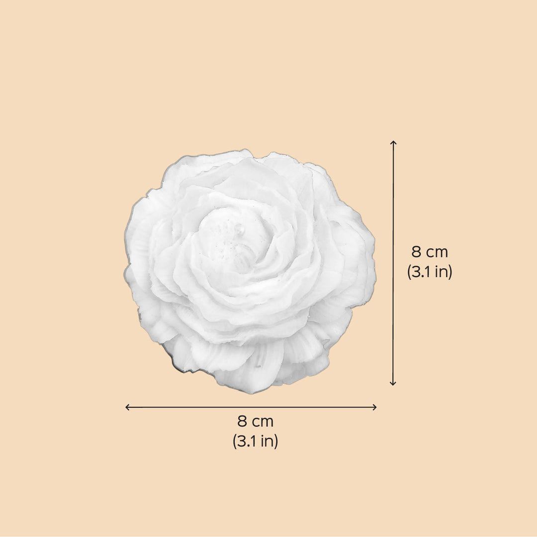 Handmade Peony Theme Soy Wax Candle