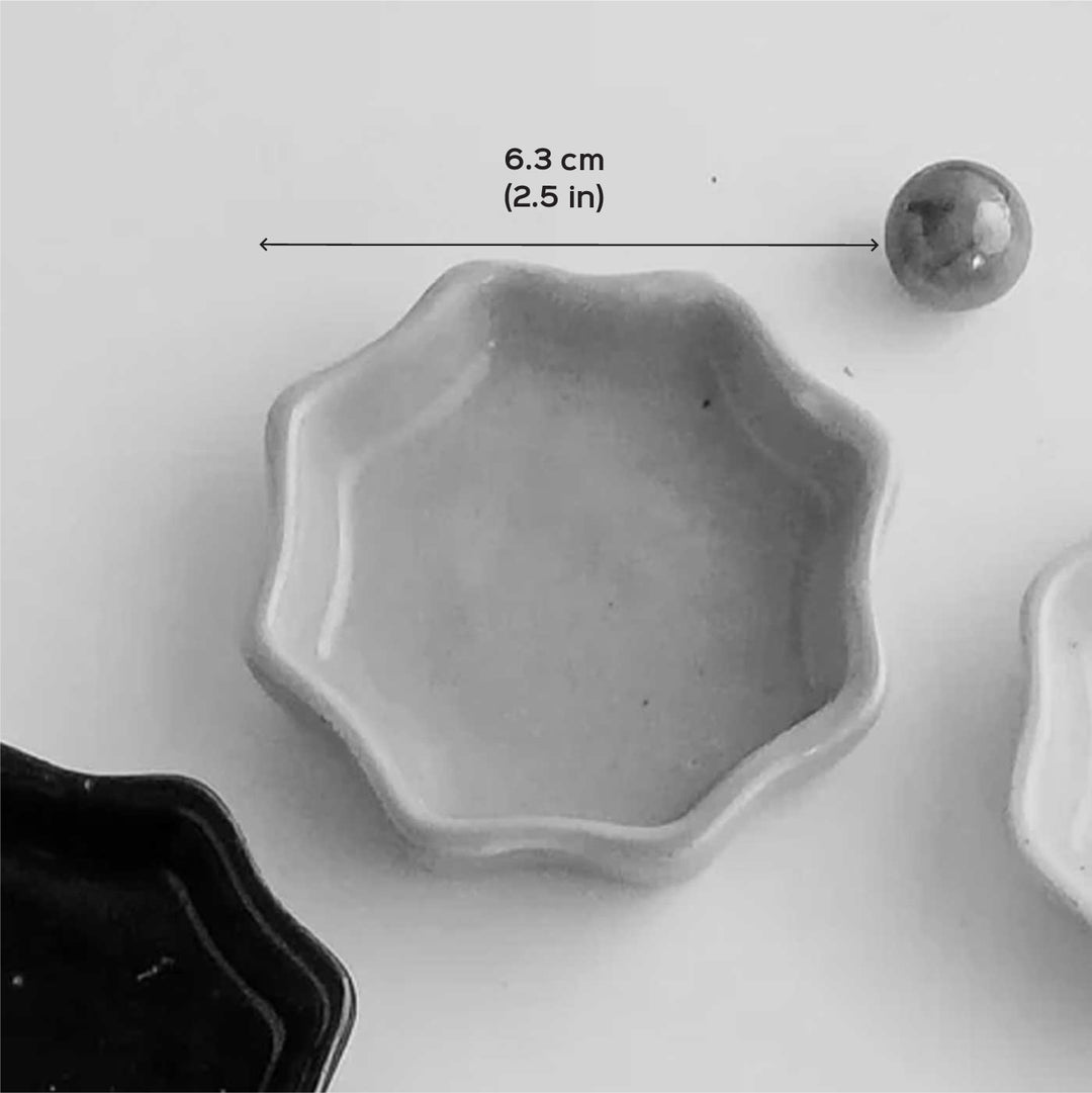 Handmade Star Shaped Ceramic Dhoop Base Stand