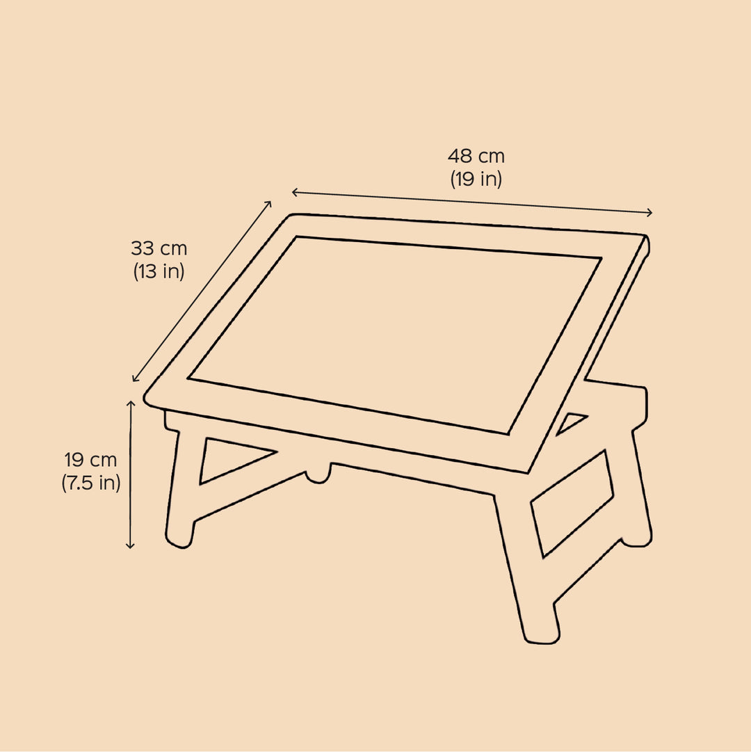 Personalized Magical Unicorn Theme Wooden Foldable Desk