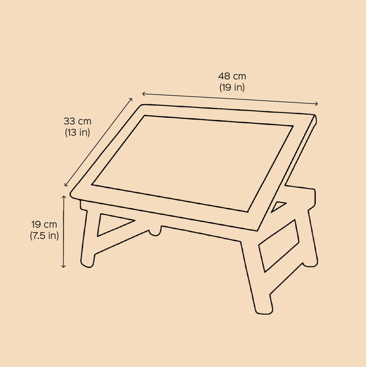 Personalized Magical Unicorn Theme Wooden Foldable Desk