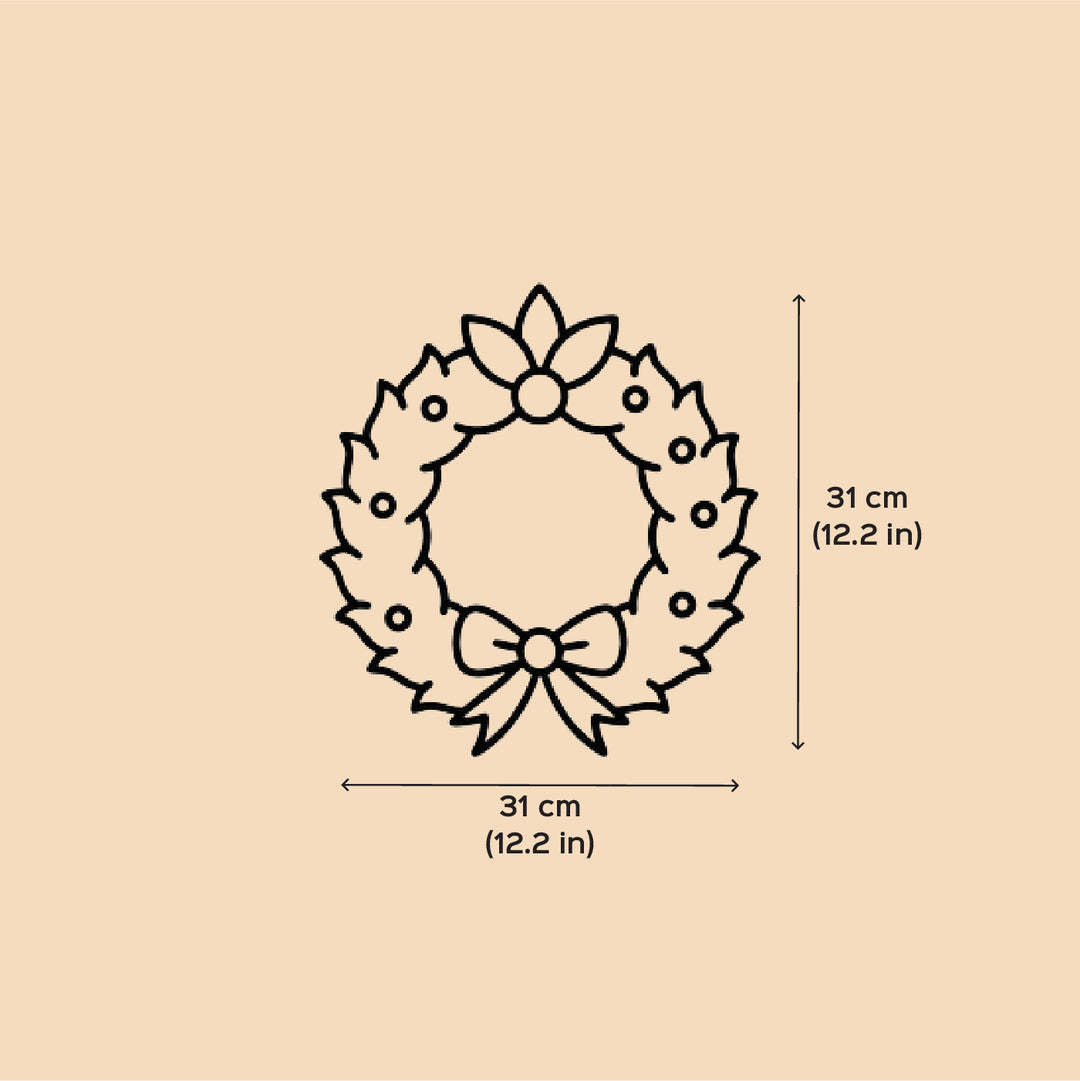 Lightweight Handmade Bamboo Jolly Bell Wreath