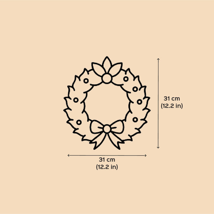 Lightweight Handmade Bamboo Jolly Bell Wreath