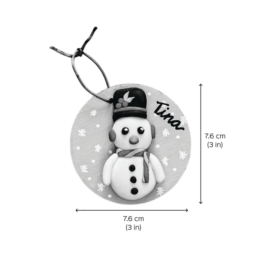 Personalized Clay Ornaments/ Fridge Magnet For Christmas Decoration | Set Of 5
