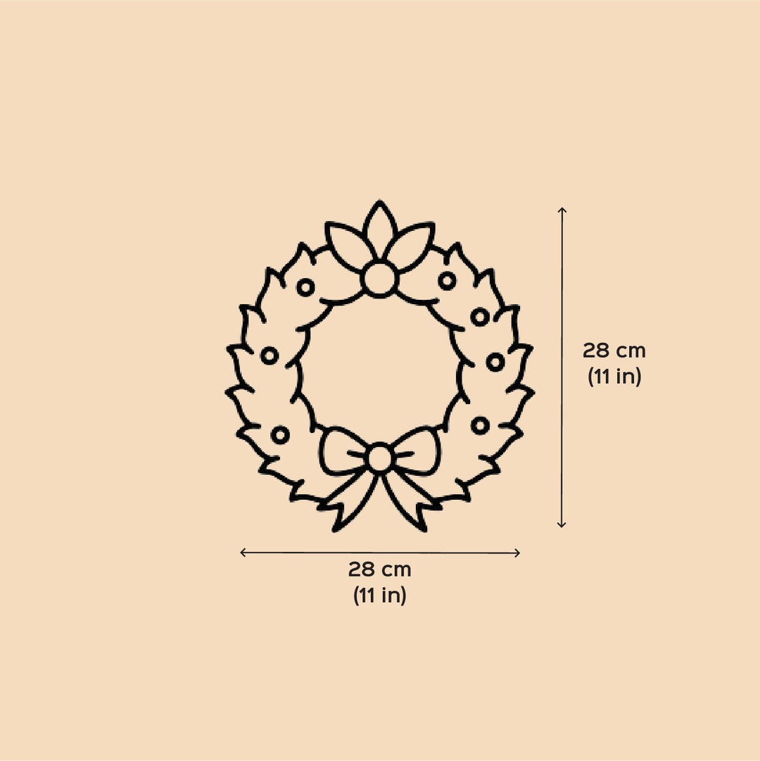 Lightweight Handmade Banana Rope Jingle Bell Wreath