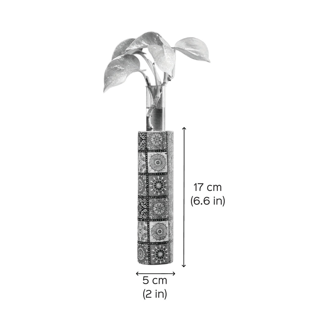 Handmade Mosaic' Magnetic Test Tube Cork Planter