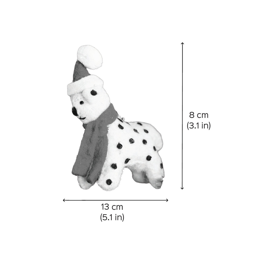 Dottie The Christmas Spottie Felt Ornament For Christmas Tree Decoration