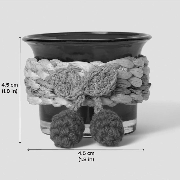 Handmade Cherry Glass Tea Light Holder | Set Of 2