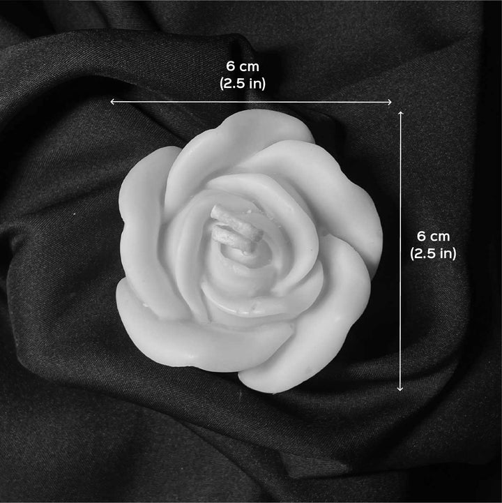 Set Of 2 | Handmade Rose Design Soy Wax Scented Candle