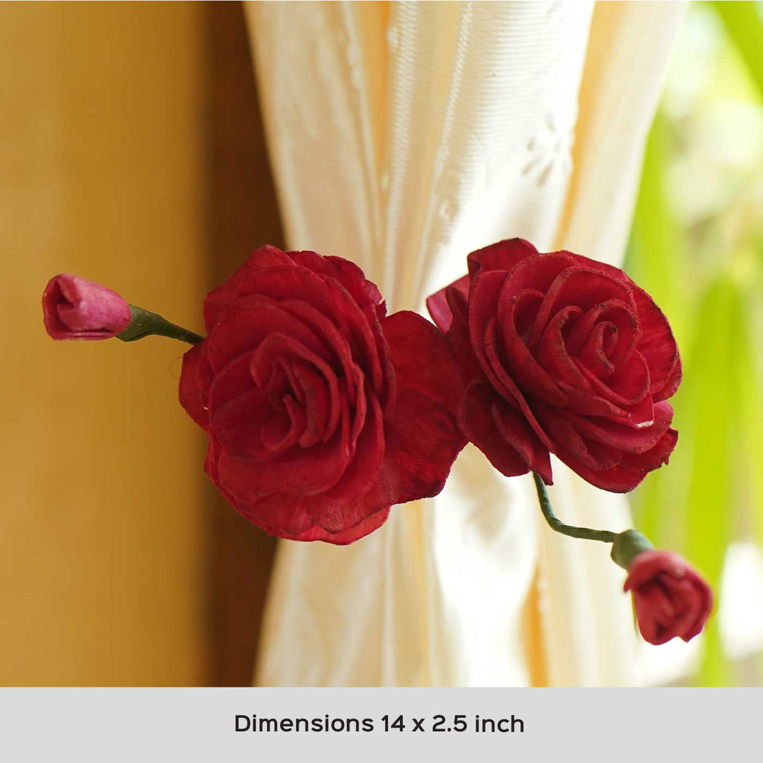 Handmade Rose Design Paper Curtain Tie-Back