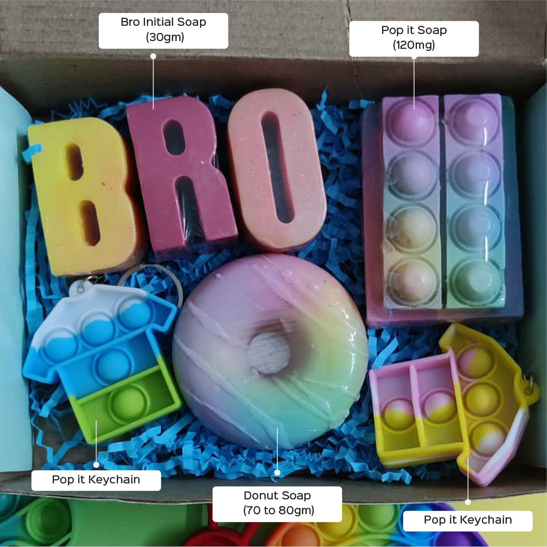 Handmade Bro & Pop It Glycerin Gift Hamper | Set Of 6
