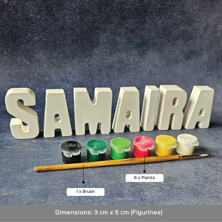 Personalized Ready to Paint Clay DIY Kit For Kids
