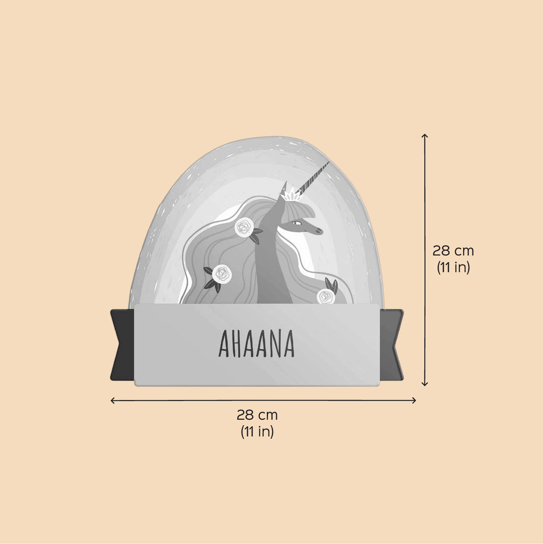 Personalized Magical Unicorn Theme Acrylic Kids Name Plate