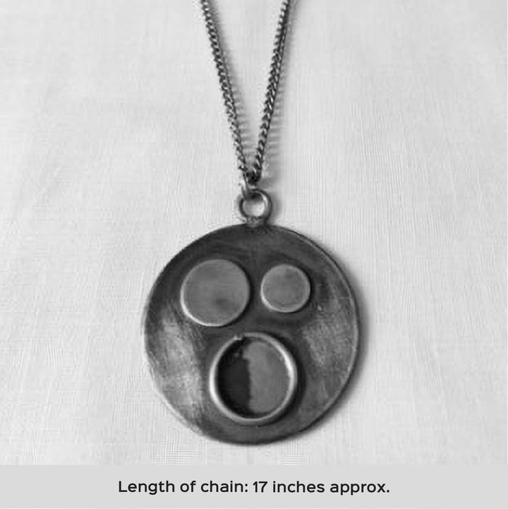 Handmade Planet Design Brass Necklace