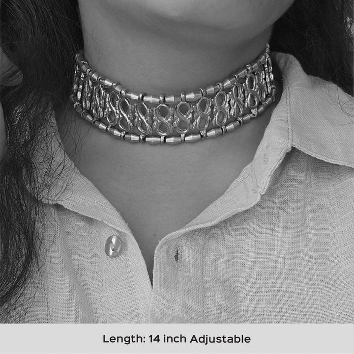 Handmade Bella Design Choker Brass Necklace