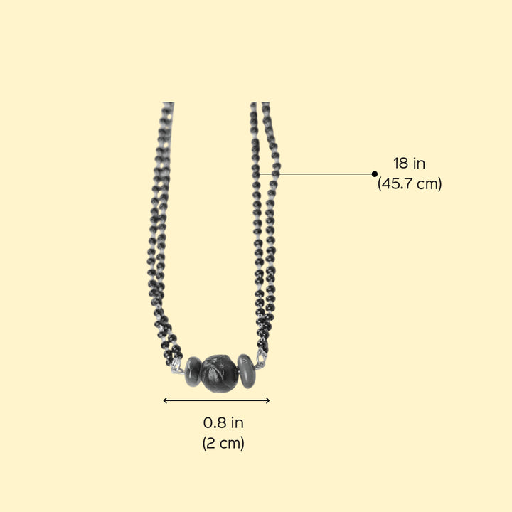 Handmade Double Chain Amaltaas & Reetha Seed Mangalsutra