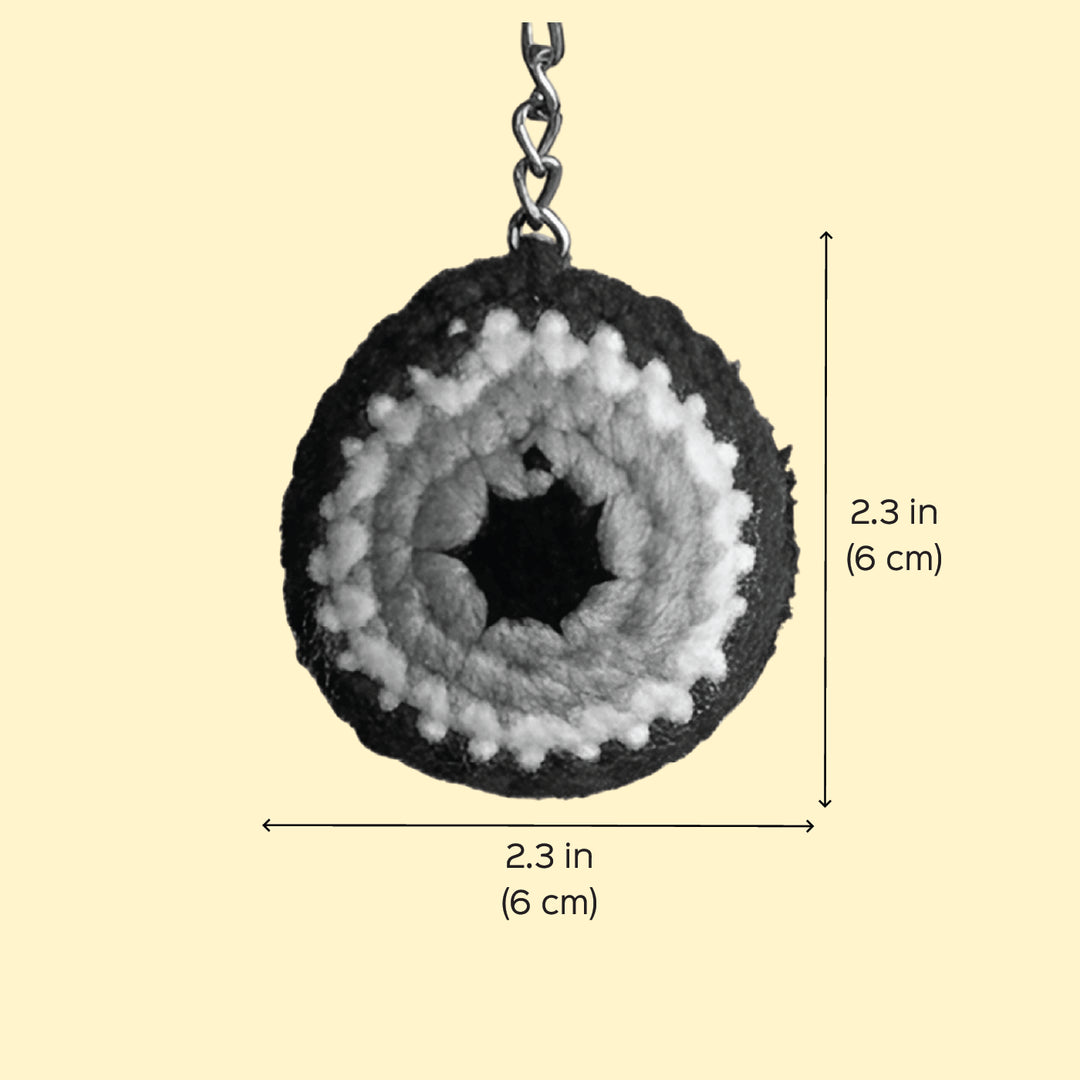 Handmade Crochet Evil Eye Ornament For Christmas Decoration