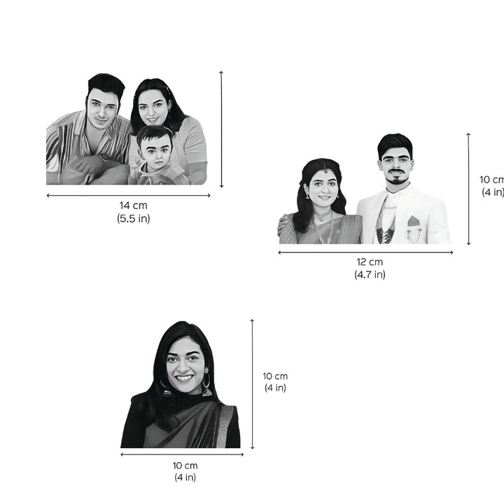 Photo Personalized Printed Acrylic Caricature Cutout