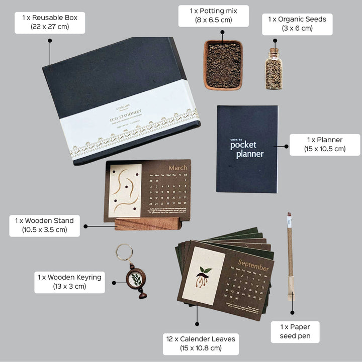 Eco-Friendly Starter 2025 Gift Hamper | Set Of 8