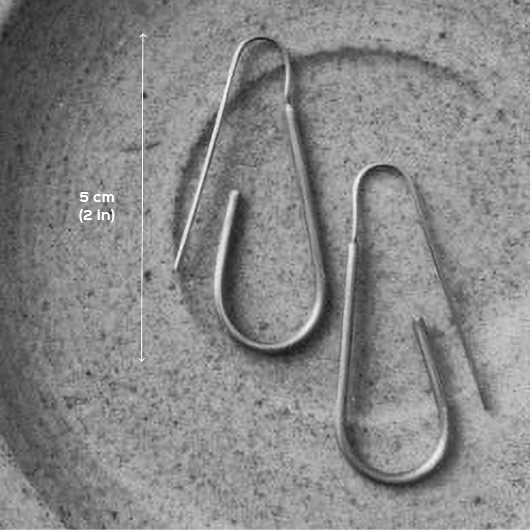 Contemporary Handmade U Shaped Hooks Earrings