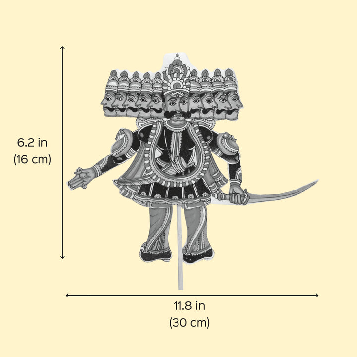 Hand-Painted Ravan Tholu Bommalata Flip Toy