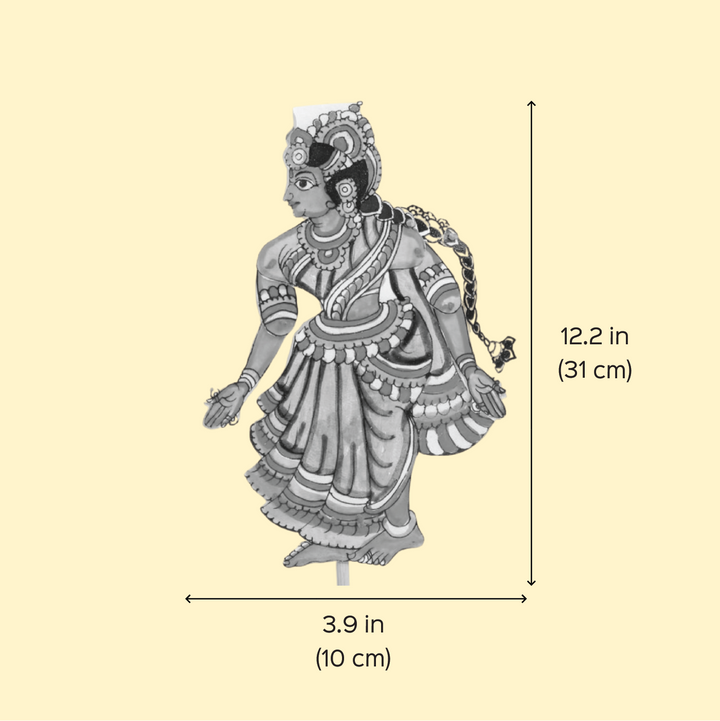 Hand-Painted Sita Tholu Bommalata Flip Toy