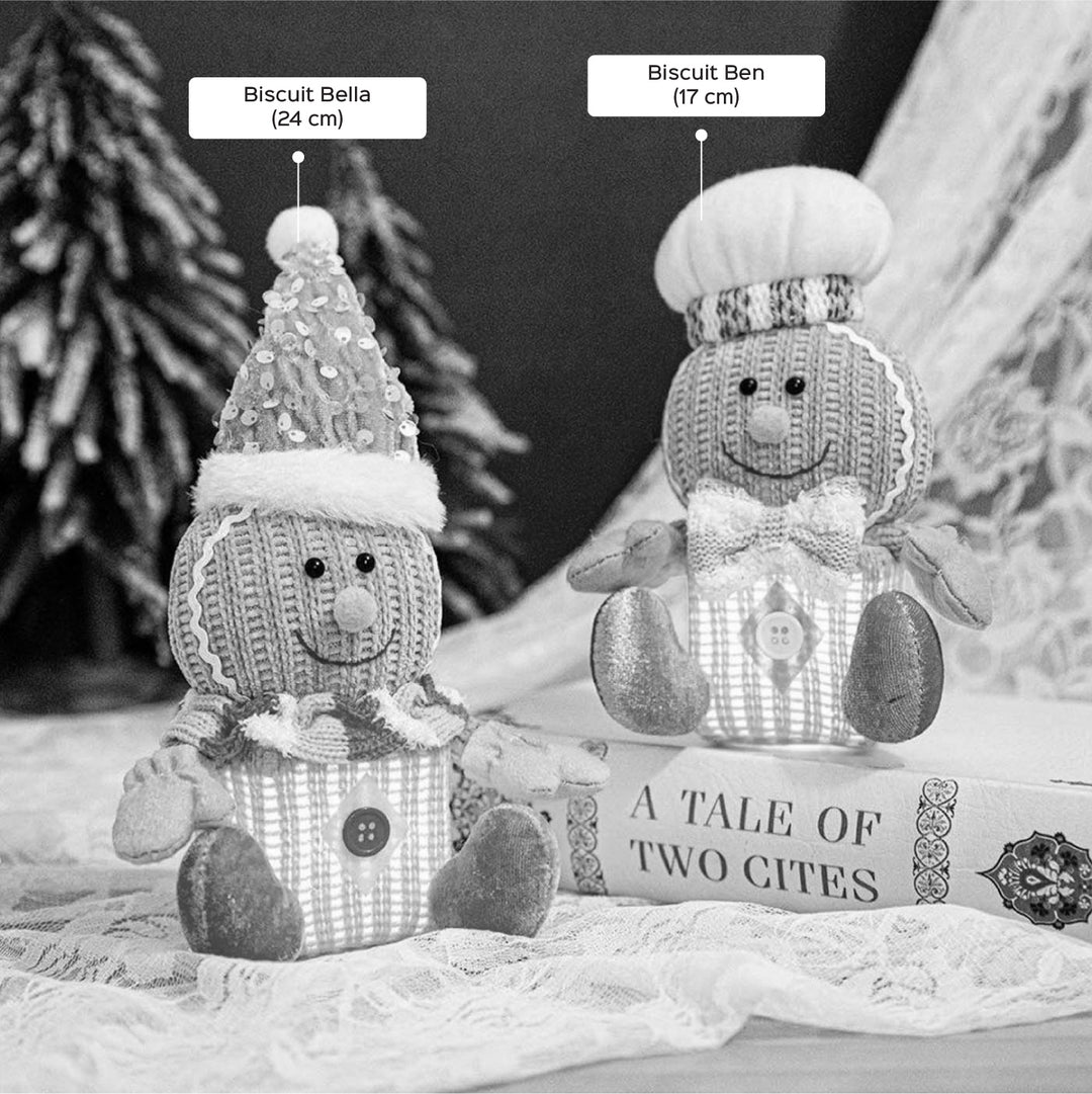 2 Pc | Handmade Candyland Glow Twins Plush Figurine With Light