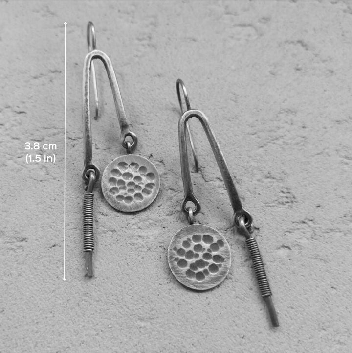 Contemporary U Shaped Hanging Earrings