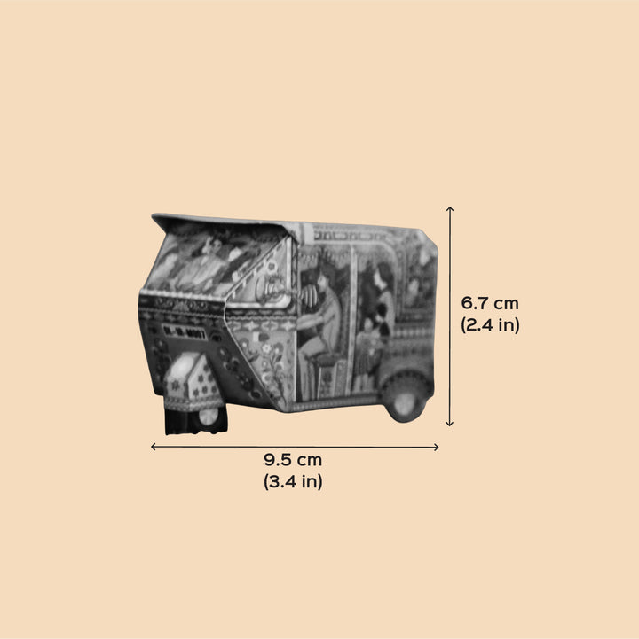 Handmade Printed Bombay Auto Rickshaw Box Paper DIY Kit