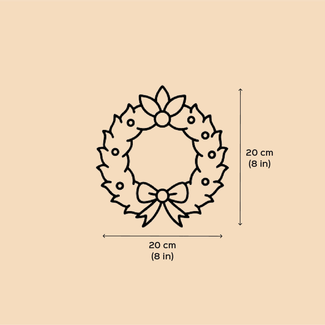 Personalized Handmade Magic Of Christmas Wreath Name Hanging