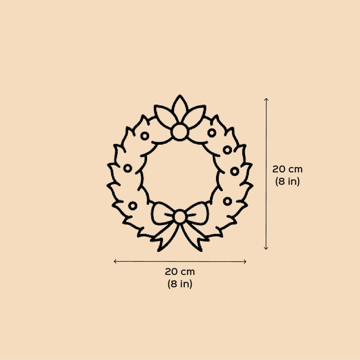 Personalized Handmade Magic Of Christmas Wreath Name Hanging