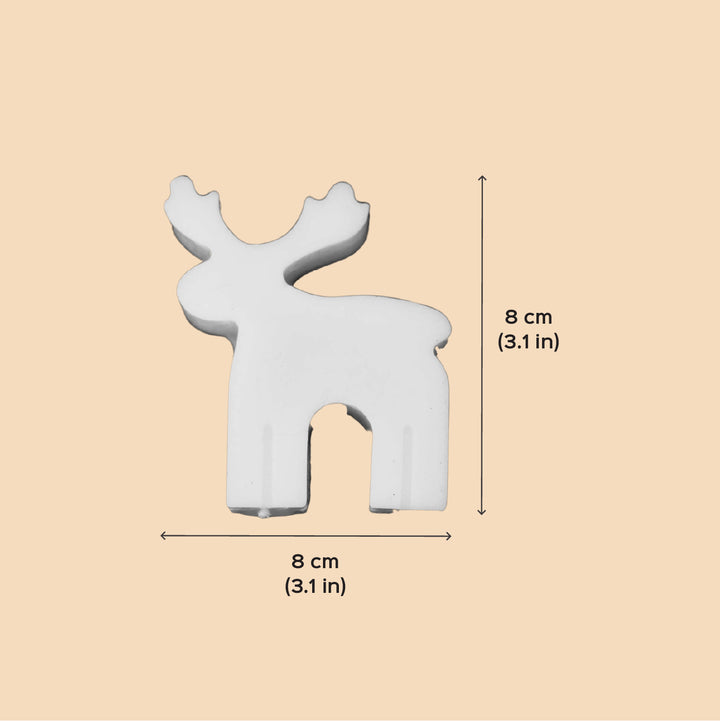 2 Pc | Handmade Reindeer Soy Wax Candles