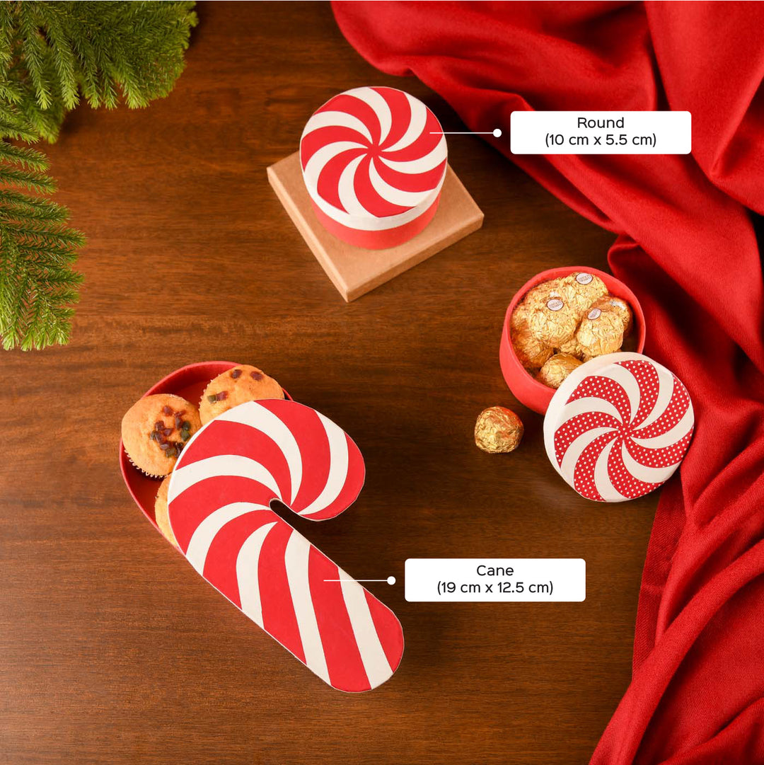 3 Pc | Handmade Paper Christmas Paper Treat Box