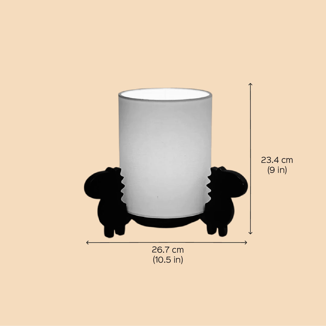 Handmade Unicorn Theme Wooden Table Lamp For Kids