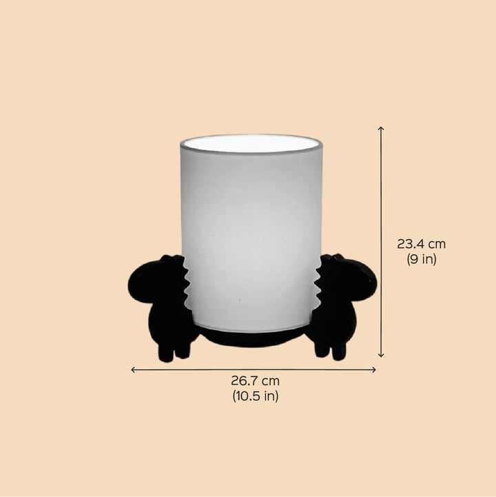Handmade Unicorn Theme Wooden Table Lamp For Kids