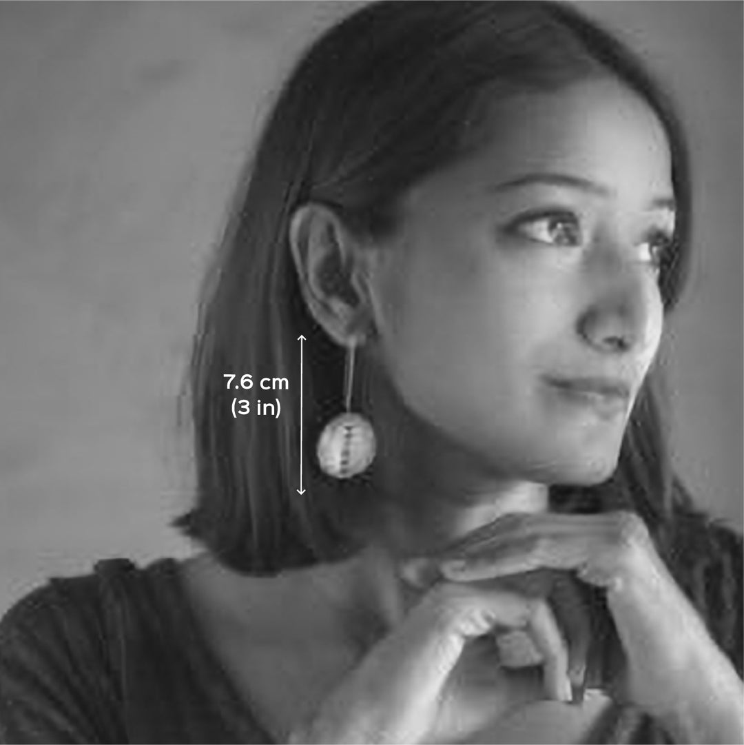 Statement Linear Paddle Hooks Brass Earrings