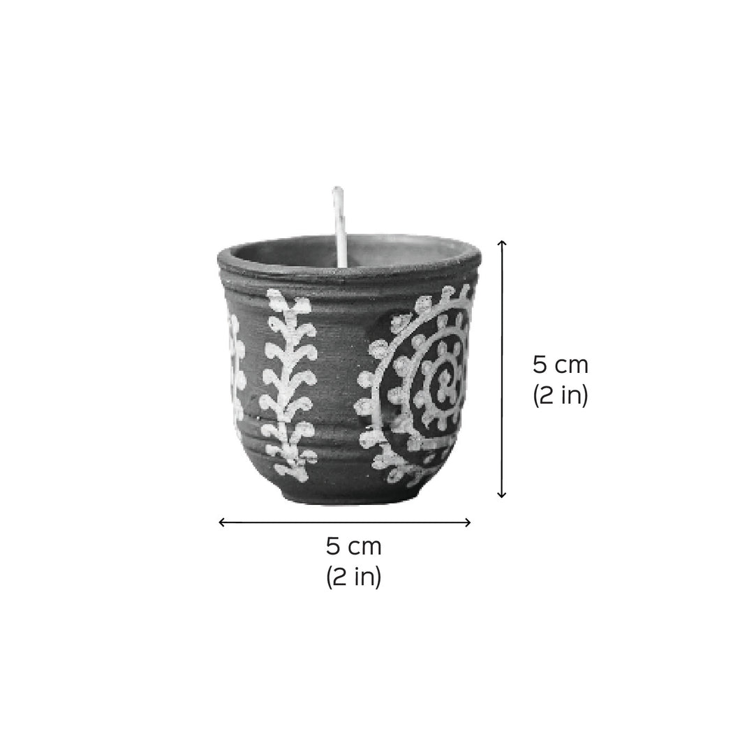 Handmade Scented Candle With Mitti Kulhad | Set of 2