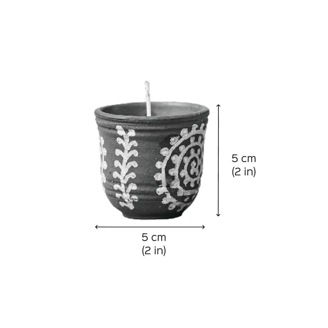 Set of 8 | Handmade Scented Candle With Mitti Kulhad