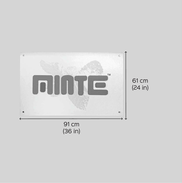 Personalized Minimalist Acrylic Office Name Plate With Logo