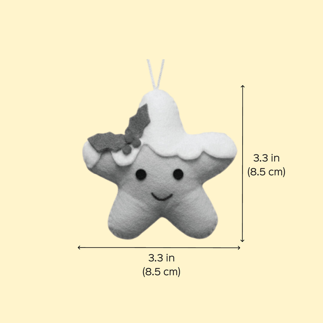 Assorted Personalized Star Smiley Ornament For Christmas Decoration